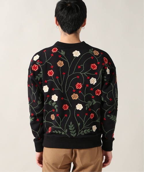 niche.（ニッチ）の「【niche./ニッチ】Flower EMB C/N SWEAT-ALL（スウェット・メンズ・ブラック・MEDIUM）」の4枚目の写真
