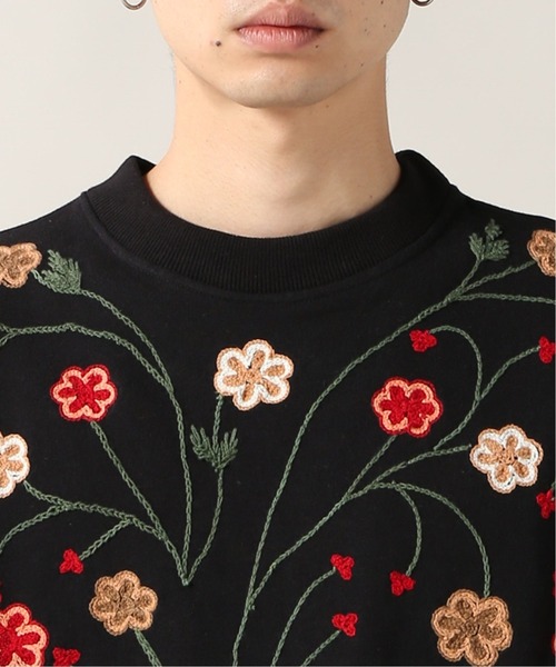 niche.（ニッチ）の「【niche./ニッチ】Flower EMB C/N SWEAT-ALL（スウェット・メンズ・ブラック・MEDIUM）」の10枚目の写真