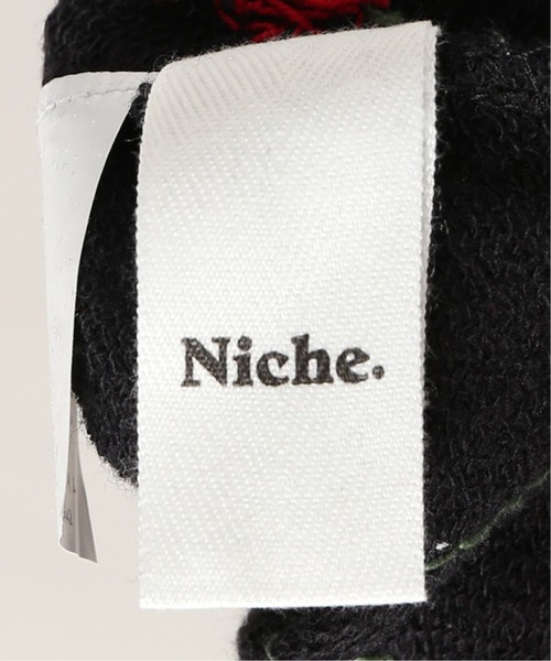 niche.（ニッチ）の「【niche./ニッチ】Flower EMB C/N SWEAT-ALL（スウェット・メンズ・ブラック・MEDIUM）」の7枚目の写真