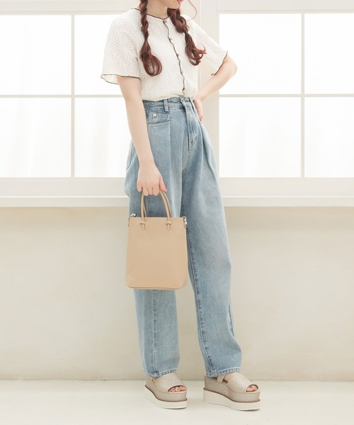 Newlyme（ニューリーミー）の「フラワーレース配色メロウカーディガン（Tシャツ/カットソー・レディース・ホワイト/ブルー/アイボリー・FREE）」の6枚目の写真