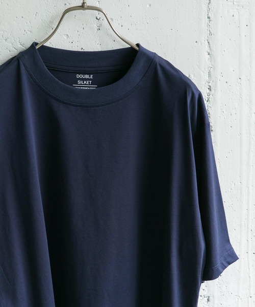 URBAN RESEARCH DOORS（アーバンリサーチドアーズ）の「ダブルシルケットTシャツ（Tシャツ/カットソー・メンズ・ライトグレー/ホワイト/ミント/ネイビー/アイボリー・40/38）」の5枚目の写真