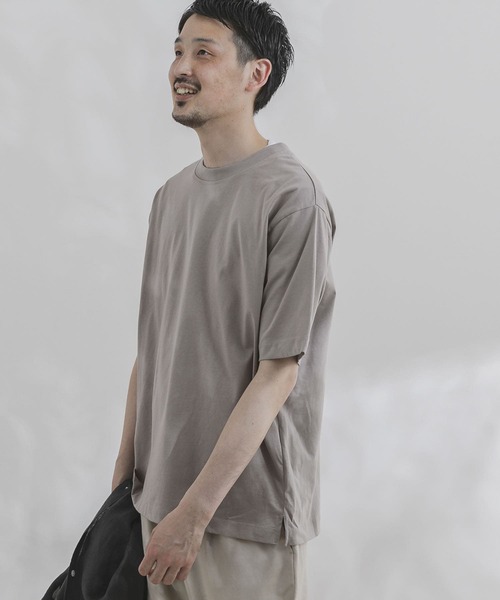 URBAN RESEARCH DOORS（アーバンリサーチドアーズ）の「ダブルシルケットTシャツ（Tシャツ/カットソー・メンズ・ライトグレー/ホワイト/ミント/ネイビー/アイボリー・40/38）」の16枚目の写真