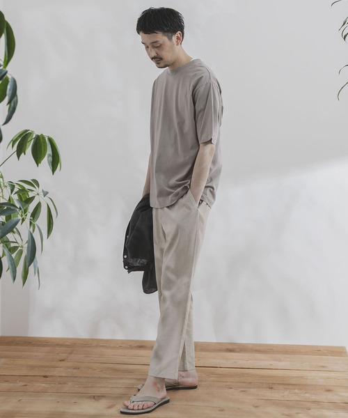 URBAN RESEARCH DOORS（アーバンリサーチドアーズ）の「ダブルシルケットTシャツ（Tシャツ/カットソー・メンズ・ライトグレー/ホワイト/ミント/ネイビー/アイボリー・40/38）」の17枚目の写真