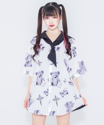 TRAVAS TOKYO（トラバス トウキョウ）の「『TRAVAS TOKYO/トラバス トーキョー』Sailor collar H/S shirts/セーラーカラー総柄プリントシャツ（シャツ/ブラウス・メンズ）」