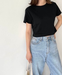 CANAL JEAN | RED CHOP WORKS(レッドチョップワークス) WフェイスクロップドTシャツ(Tシャツ/カットソー)