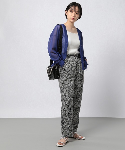 PAGEBOY（ページボーイ）の「シアーダメージカーディガン（カーディガン/ボレロ・レディース・ブラック/オフホワイト/ブルー/グレイッシュベージュ・FREE）」の12枚目の写真