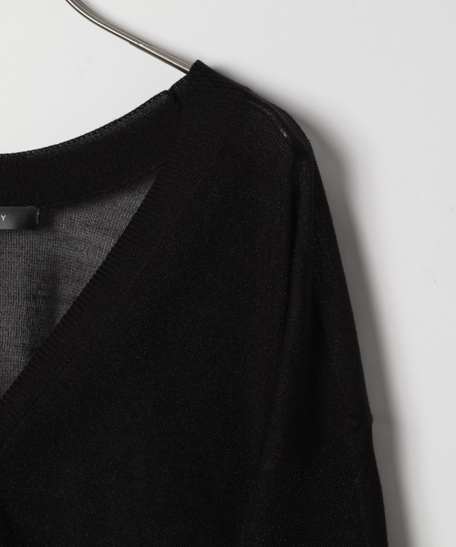 PAGEBOY（ページボーイ）の「シアーダメージカーディガン（カーディガン/ボレロ・レディース・ブラック/オフホワイト/ブルー/グレイッシュベージュ・FREE）」の16枚目の写真