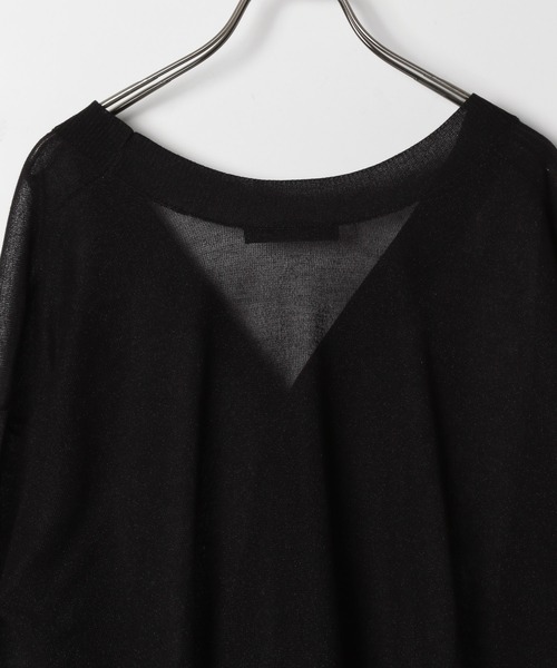 PAGEBOY（ページボーイ）の「シアーダメージカーディガン（カーディガン/ボレロ・レディース・ブラック/オフホワイト/ブルー/グレイッシュベージュ・FREE）」の19枚目の写真