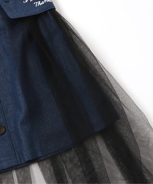 algy（アルジー）の「チュール重ねスカート（スカート・キッズ・ブラック/インディゴブルー・SMALL/MEDIUM/X-SMALL/XX-SMALL）」の8枚目の写真