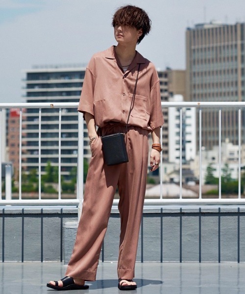 LIDNM（リドム）の「CUPRO RELAX OPEN COLLAR（シャツ/ブラウス・メンズ・ベージュ/ブラウン/グレー・MEDIUM/LARGE）」の22枚目の写真