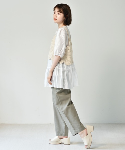 RETRO GIRL（レトロガール）の「【セットアイテム】ビスチェSET2WAYブラウス（シャツ/ブラウス・レディース・ブラック/オフホワイト/グリーン・FREE）」の7枚目の写真