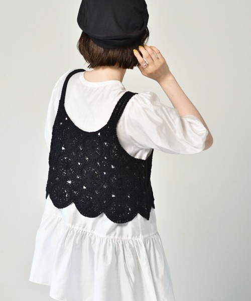 RETRO GIRL（レトロガール）の「【セットアイテム】ビスチェSET2WAYブラウス（シャツ/ブラウス・レディース・ブラック/オフホワイト/グリーン・FREE）」の16枚目の写真