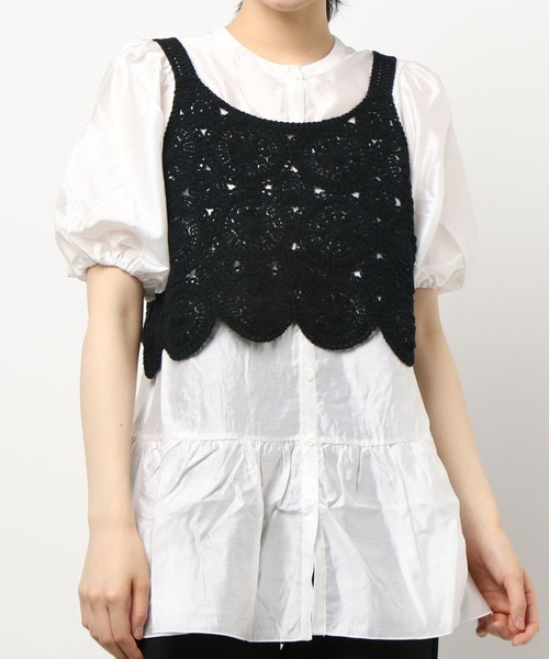 RETRO GIRL（レトロガール）の「【セットアイテム】ビスチェSET2WAYブラウス（シャツ/ブラウス・レディース・ブラック/オフホワイト/グリーン・FREE）」の19枚目の写真