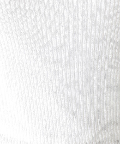 BEAMS LIGHTS(ビームスライツ)の「BEAMS LIGHTS / リネン 14ゲージ リブ クルーネック ロングスリーブ ニット(ニット/セーター・レディース・ホワイト/ライトブルー/ブラック・ONE SIZE)」の11枚目の写真