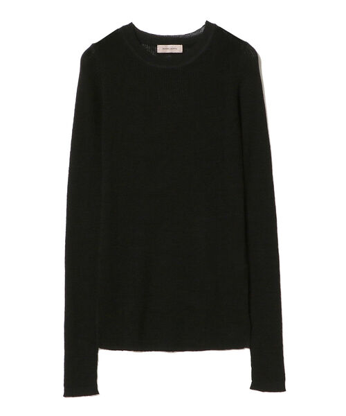 BEAMS LIGHTS(ビームスライツ)の「BEAMS LIGHTS / リネン 14ゲージ リブ クルーネック ロングスリーブ ニット(ニット/セーター・レディース・ホワイト/ライトブルー/ブラック・ONE SIZE)」の20枚目の写真