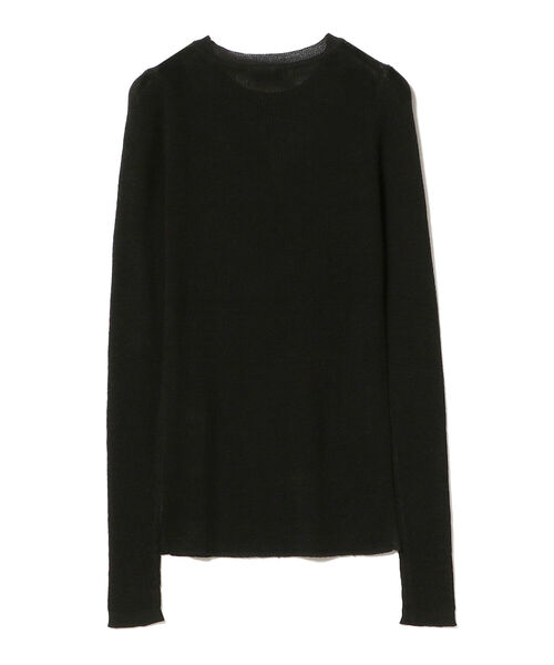 BEAMS LIGHTS(ビームスライツ)の「BEAMS LIGHTS / リネン 14ゲージ リブ クルーネック ロングスリーブ ニット(ニット/セーター・レディース・ホワイト/ライトブルー/ブラック・ONE SIZE)」の21枚目の写真