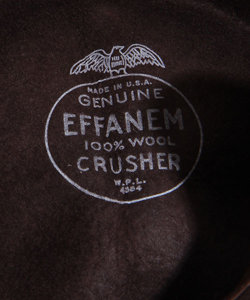 FREAK'S STORE(フリークスストア)の「EFFANEM/エファーマン CRUSHER HAT (ハット・メンズ・ブラウン/ブラック・FREE)」の6枚目の写真