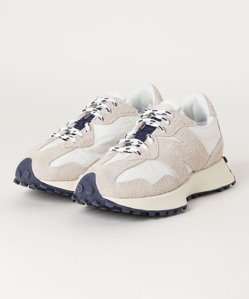 NEW BALANCE（ニューバランス）の「MS327（スニーカー・メンズ・アイボリー/ブラック×グレー・27.5cm/23.5cm/25.0cm/28.0cm/26.5cm/27.0cm/26.0cm/22.5cm/28.5cm/29.0cm/24.5cm/25.5cm/24.0cm/23.0cm）」の9枚目の写真