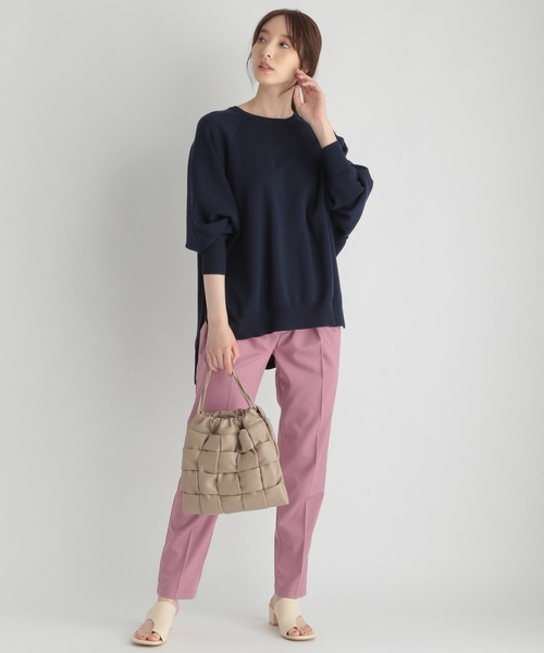 Andemiu(アンデミュウ)の「タックテーパードパンツ958547(その他パンツ・レディース・ブラック/ベージュ/ピンク・SMALL/MEDIUM)」の6枚目の写真