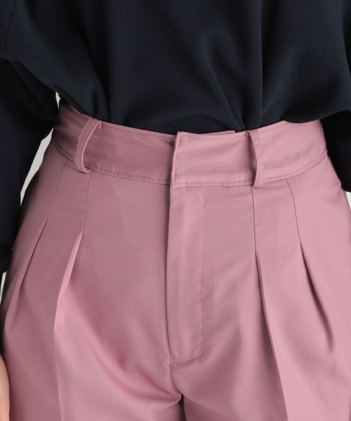 Andemiu(アンデミュウ)の「タックテーパードパンツ958547(その他パンツ・レディース・ブラック/ベージュ/ピンク・SMALL/MEDIUM)」の13枚目の写真