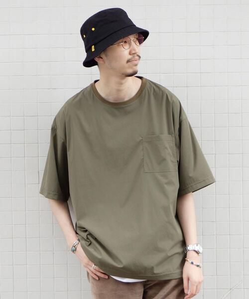 coen（コーエン）の「ストレッチナイロンクルーネックTシャツ（Tシャツ/カットソー・メンズ・ブラック/グレー/オリーブ・SMALL/MEDIUM/LARGE/X-LARGE）」の11枚目の写真