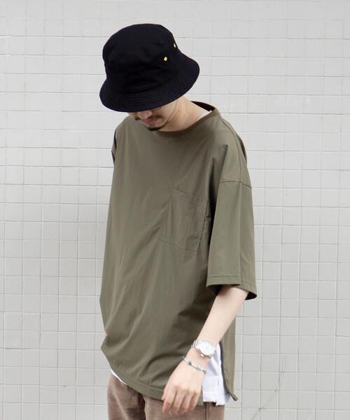 coen（コーエン）の「ストレッチナイロンクルーネックTシャツ（Tシャツ/カットソー・メンズ・ブラック/グレー/オリーブ・SMALL/MEDIUM/LARGE/X-LARGE）」の12枚目の写真