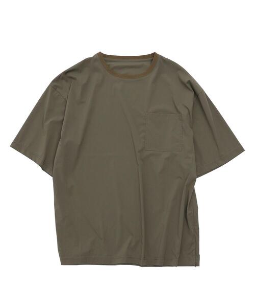 coen（コーエン）の「ストレッチナイロンクルーネックTシャツ（Tシャツ/カットソー・メンズ・ブラック/グレー/オリーブ・SMALL/MEDIUM/LARGE/X-LARGE）」の15枚目の写真