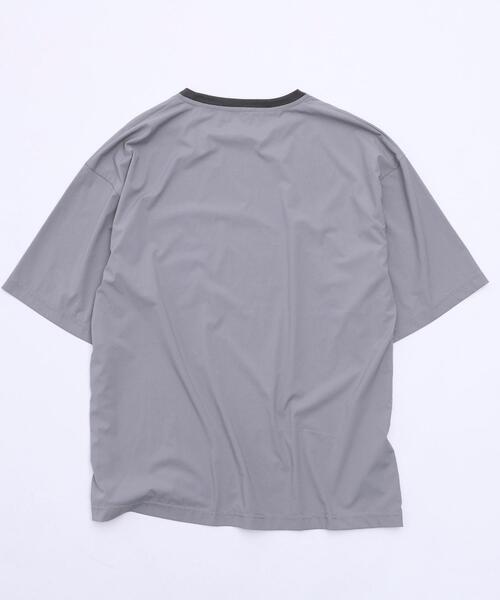 coen（コーエン）の「ストレッチナイロンクルーネックTシャツ（Tシャツ/カットソー・メンズ・ブラック/グレー/オリーブ・SMALL/MEDIUM/LARGE/X-LARGE）」の16枚目の写真