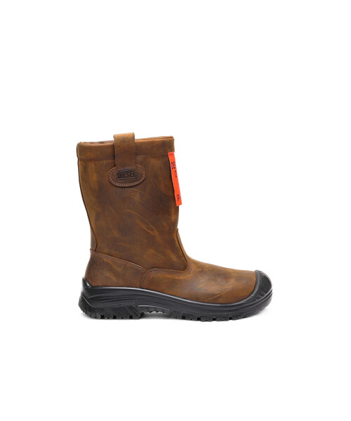 DIESEL（ディーゼル）の「メンズ トリートメントレザー ワークブーツ（ブーツ・メンズ・ダークブラウン・44/40/41/42/43）」の10枚目の写真