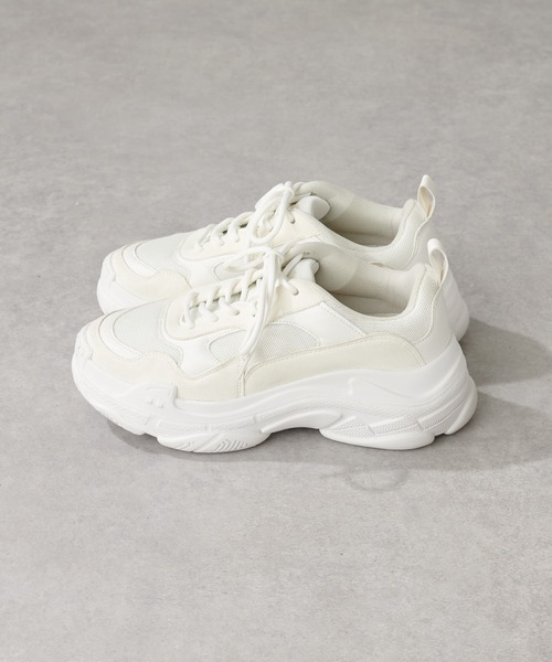 DISCOAT（ディスコート）の「チャンキースニーカー（スニーカー・レディース・ベージュ/オフホワイト/グレー/ライトベージュ・MEDIUM/LARGE）」の22枚目の写真