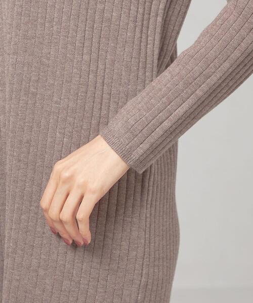 closet story（クローゼットストーリー）の「＜closet story（クロ－ゼットストーリー）＞ リブサック Vネック ワンピース -ウォッシャブル-（ワンピース・レディース・ベージュ/ブラック/シャーベット・FREE）」の13枚目の写真