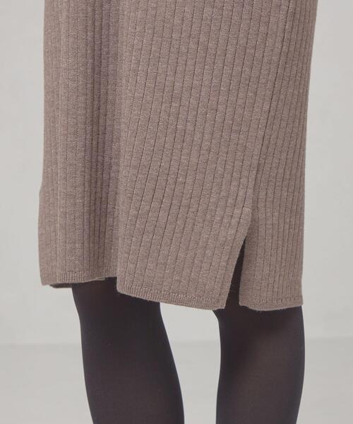 closet story（クローゼットストーリー）の「＜closet story（クロ－ゼットストーリー）＞ リブサック Vネック ワンピース -ウォッシャブル-（ワンピース・レディース・ベージュ/ブラック/シャーベット・FREE）」の17枚目の写真