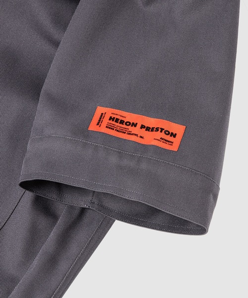HERON PRESTON（ヘロンプレストン）の「LABEL FR CUTS SHIRT（シャツ/ブラウス・メンズ・ダークグレー・M/L）」の3枚目の写真