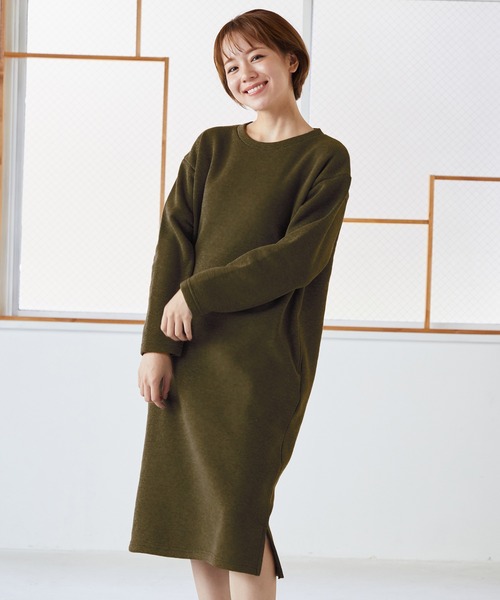 セール あったか 裏起毛 ロング ワンピース パジャマ ルームウェア パジャマ Voov ブーブ のファッション通販 Zozotown