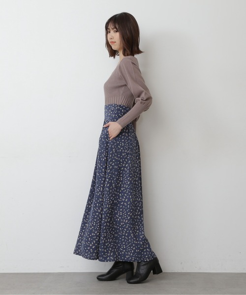 FREE'S MART(フリーズマート)の「【Sシリーズ対応】◆レトロフラワーマキシスカート(スカート・レディース・ブルー/ホワイト系その他/ブラック系その他・SMALL/MEDIUM)」の9枚目の写真