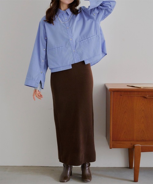 セール】スリットタイトニットスカート（スカート）｜titivate