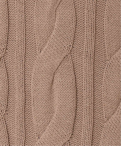 Jines（ジネス）の「レイヤードを楽しむ♪ケーブル編み前後2WAYニットベスト（ニット/セーター・レディース・ベージュ/ブルー・38）」の22枚目の写真