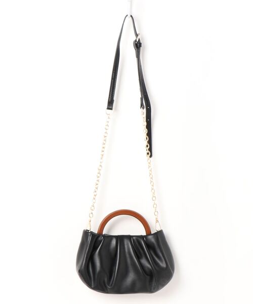 yuue' ( wear )（ユーイ）の「2wayレザーハンドバッグ（ハンドバッグ・レディース・ブラック/オフホワイト/イエロー・FREE）」の10枚目の写真