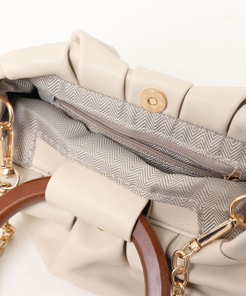 yuue' ( wear )（ユーイ）の「2wayレザーハンドバッグ（ハンドバッグ・レディース・ブラック/オフホワイト/イエロー・FREE）」の15枚目の写真