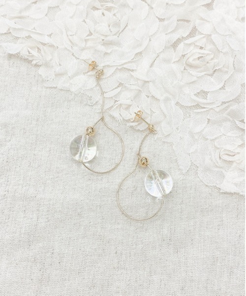 apres jour（アプレジュール）の「【apres jour×ARIAZ】クリアボールピアス（ピアス（両耳用）・レディース・シルバー/ゴールド・FREE）」の4枚目の写真