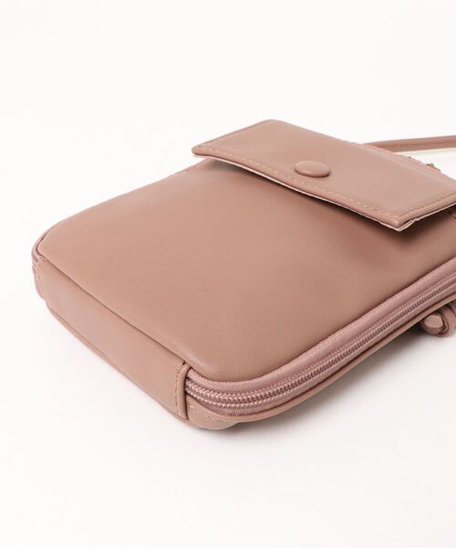 ehka sopo（エヘカソポ）の「フラップモバイルショルダー（ショルダーバッグ・レディース・ベージュ/ブラウン/ピンク・ﾌﾘ-）」の9枚目の写真