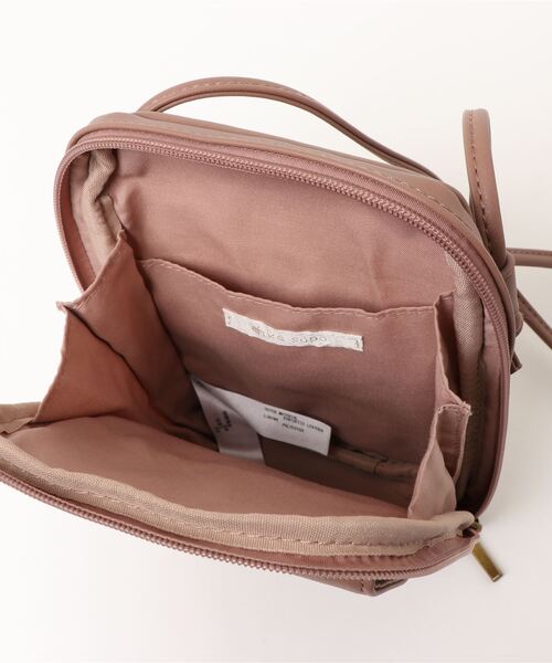 ehka sopo（エヘカソポ）の「フラップモバイルショルダー（ショルダーバッグ・レディース・ベージュ/ブラウン/ピンク・ﾌﾘ-）」の10枚目の写真