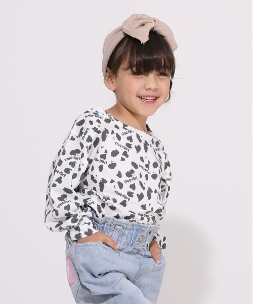 BABYDOLL（ベビードール）の「ダルメシアン柄ロンT 5547K（Tシャツ/カットソー・キッズ・ホワイト/オフホワイト・120cm/140cm/110cm/80ｃｍ/90cm/130cm/100cm）」の7枚目の写真