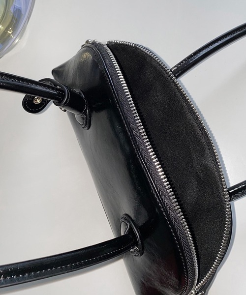 Chaco closet(チャコ クローゼット)の「カラーミニボストンバッグ(ボストンバッグ・レディース・グリーン/ピンク/ブラック/アイボリー/サックスブルー・FREE)」の17枚目の写真