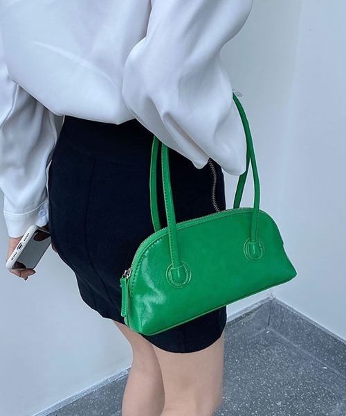 Chaco closet(チャコ クローゼット)の「カラーミニボストンバッグ(ボストンバッグ・レディース・グリーン/ピンク/ブラック/アイボリー/サックスブルー・FREE)」の21枚目の写真