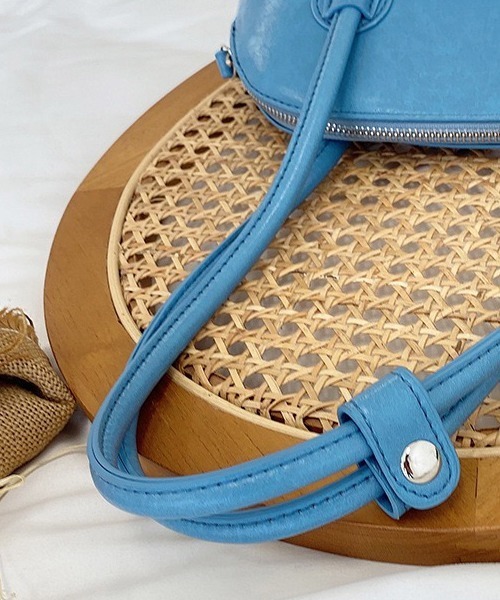 Chaco closet(チャコ クローゼット)の「カラーミニボストンバッグ(ボストンバッグ・レディース・グリーン/ピンク/ブラック/アイボリー/サックスブルー・FREE)」の9枚目の写真