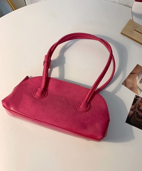 Chaco closet(チャコ クローゼット)の「カラーミニボストンバッグ(ボストンバッグ・レディース・グリーン/ピンク/ブラック/アイボリー/サックスブルー・FREE)」の11枚目の写真