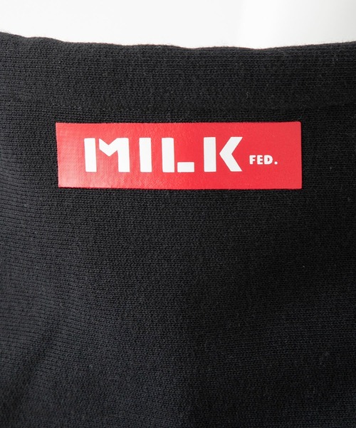 MILKFED.(ミルクフェド)の「MILKFED x CHAMPION RAGLAN SWEAT HOODIE(パーカー・レディース・ブラック/オフホワイト/ベージュ/ライトグリーン/ブラウン/ネイビー・S/M)」の19枚目の写真