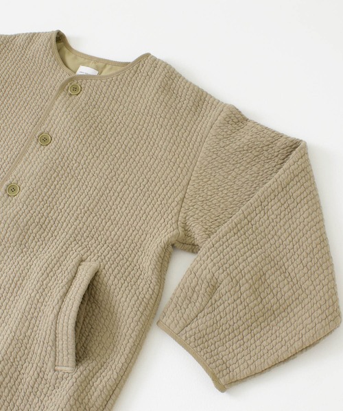 URBAN RESEARCH DOORS（アーバンリサーチドアーズ）の「キルトノーカラージャケット（ノーカラージャケット・レディース・アイボリー/ベージュ系その他/スミクロ・ONE）」の10枚目の写真