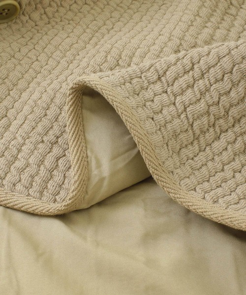 URBAN RESEARCH DOORS（アーバンリサーチドアーズ）の「キルトノーカラージャケット（ノーカラージャケット・レディース・アイボリー/ベージュ系その他/スミクロ・ONE）」の6枚目の写真